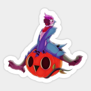 Pumpkin Bird Sticker